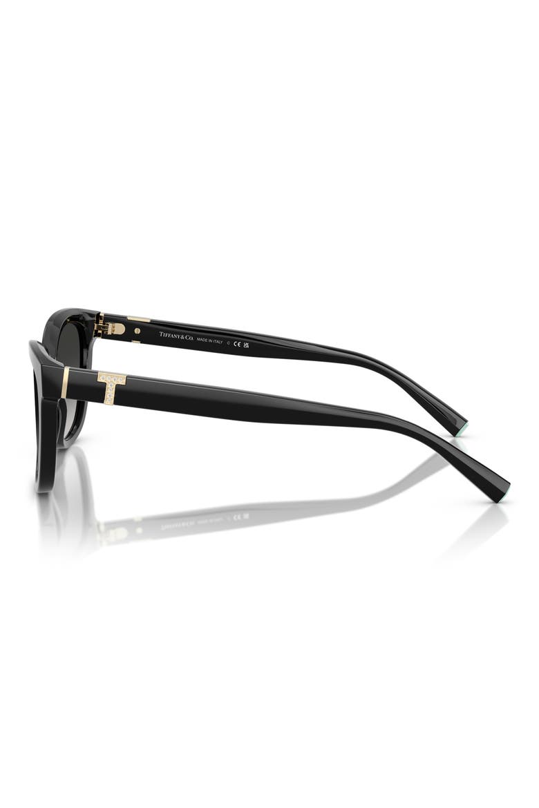 55mm Gradient Cat Eye Sunglasses, Alternate, color, BLACK / GREY GRADIENT