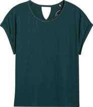 Tommy Bahama Kauai Caviar Beaded Collar T-Shirt