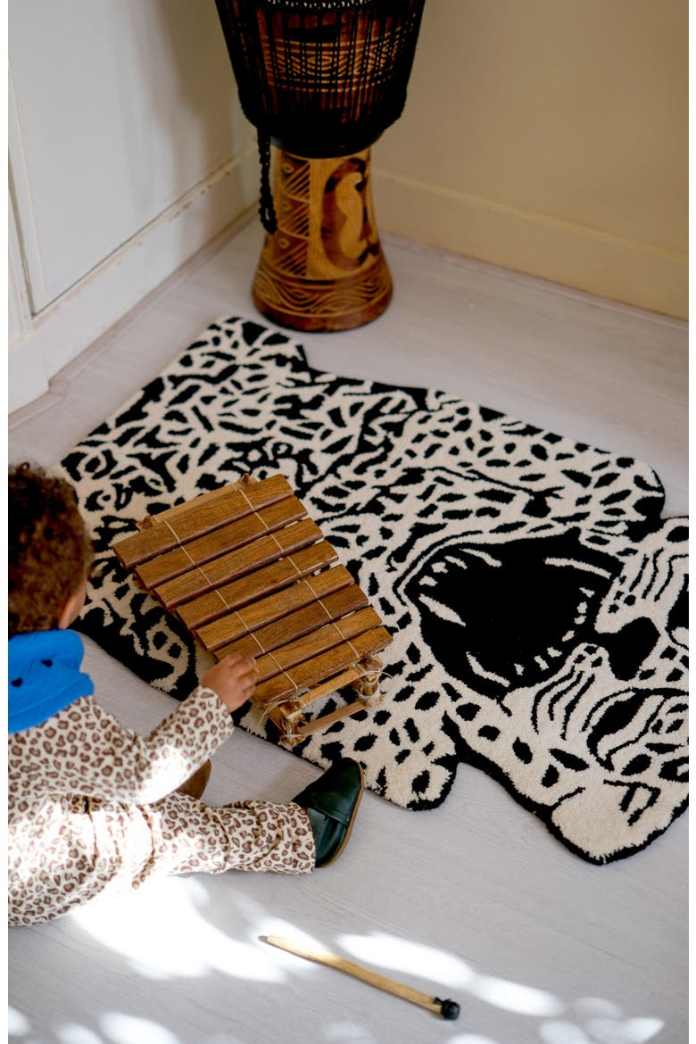 Leopard Wool Rug, Alternate, color, MULTI COLORED
