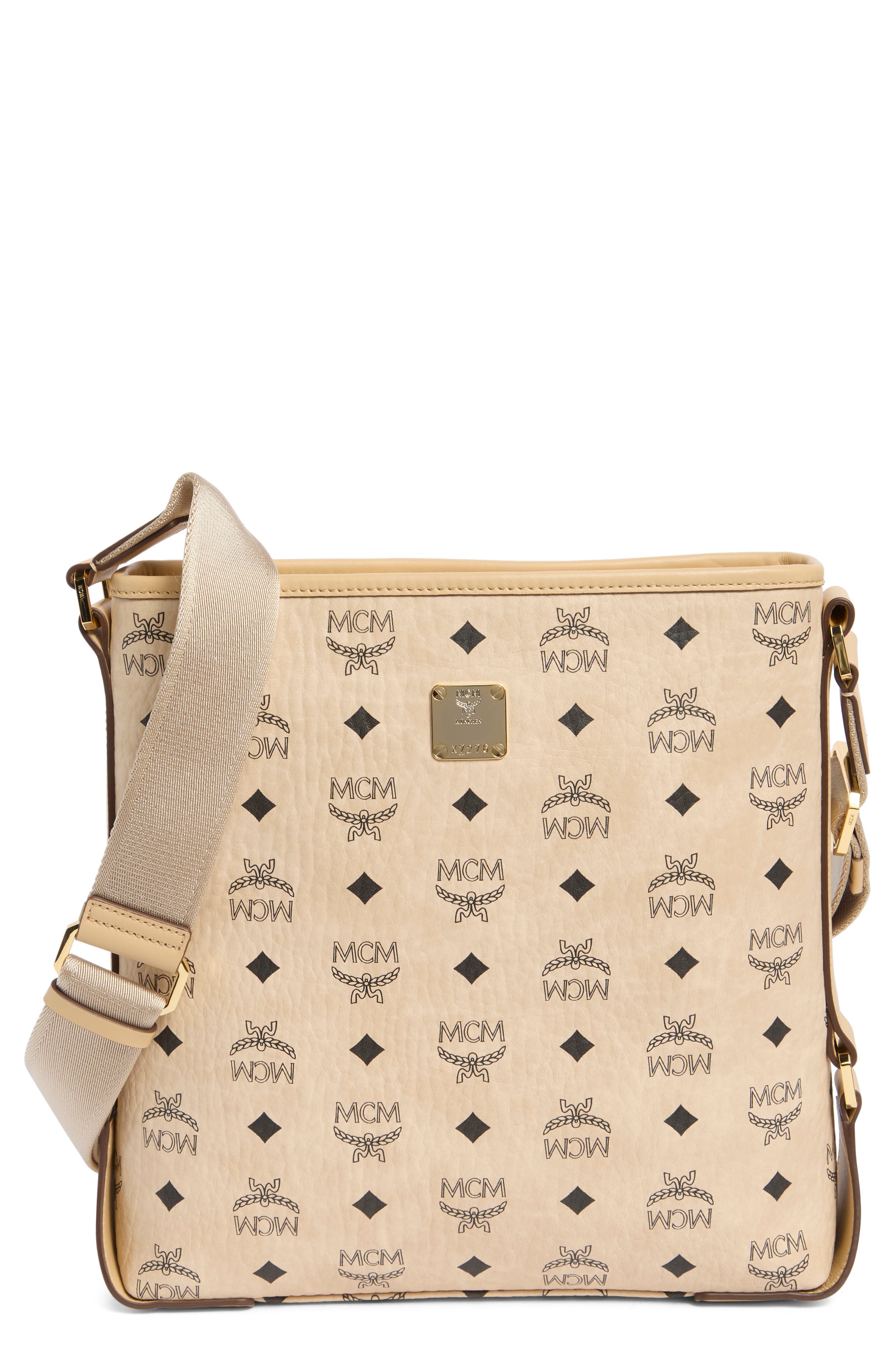 MCM Aren Messenger Bag, Main, color, 