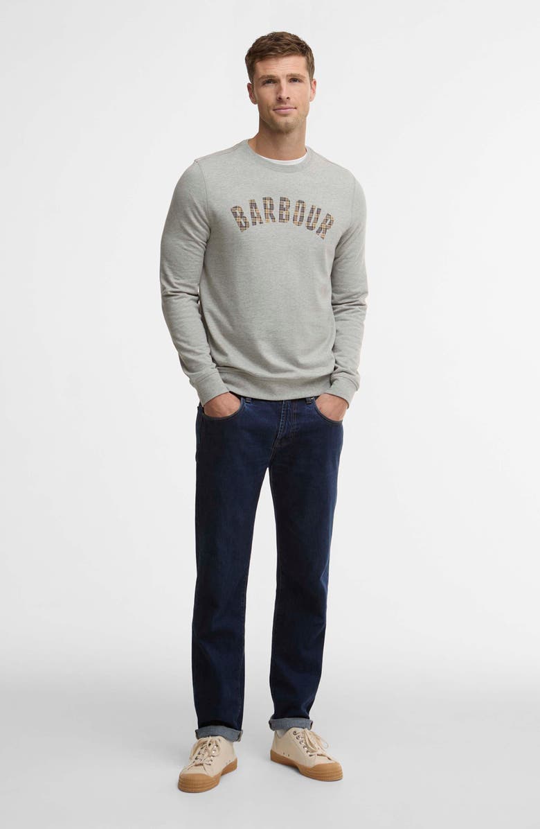 Barbour Berwick Cotton Graphic Sweatshirt, Alternate, color, Grey Marl