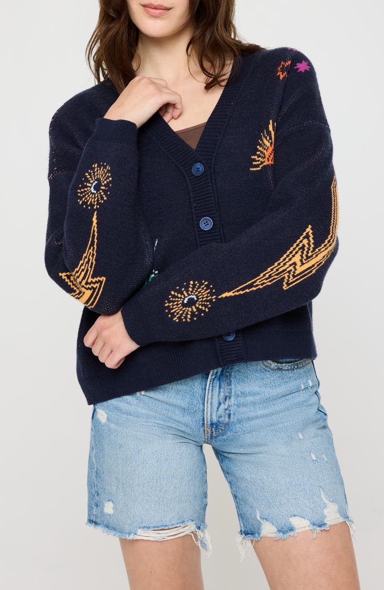 Spiritual Gangster Grateful Soul Delaney Cardigan, Main, color, 