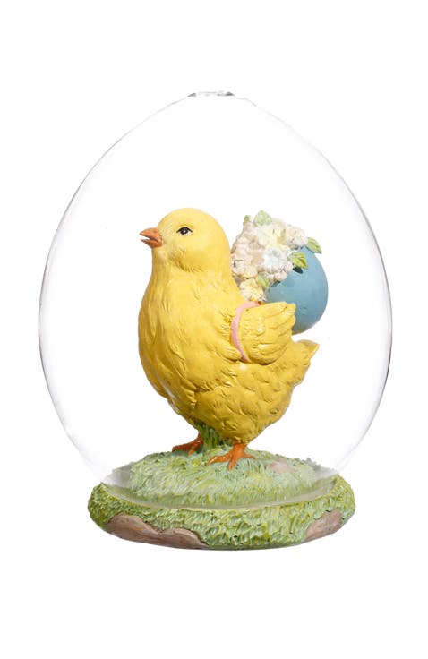Easter Chick in Glass Dome