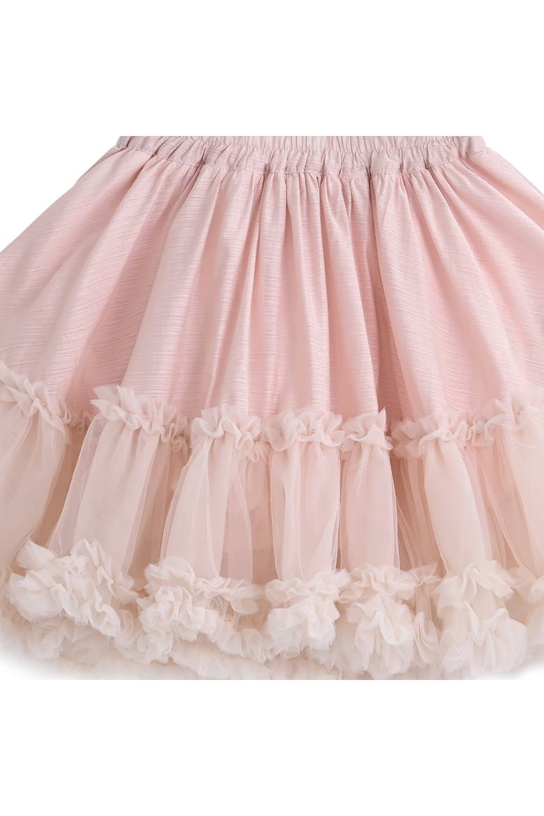 Tulle Ruffle Skirt Set, Alternate, color, Pink