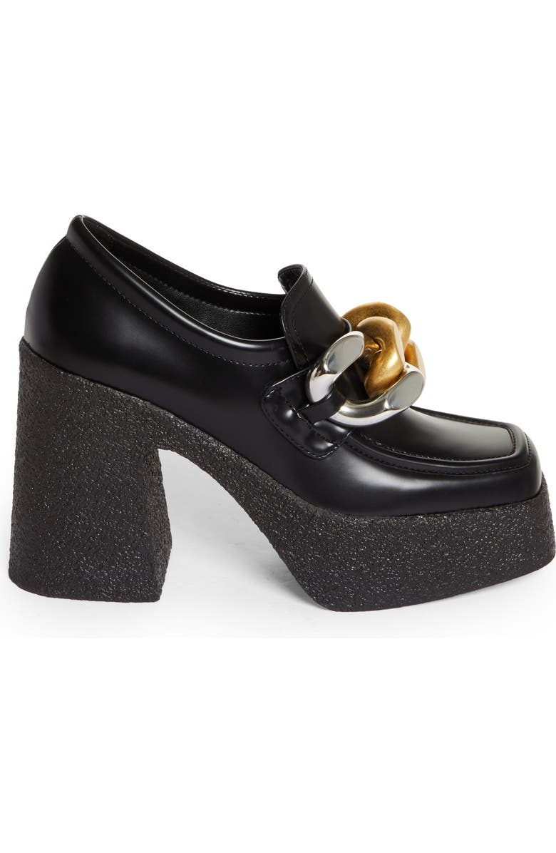 Stella McCartney Skya Chain Detail Platform Loafer, Alternate, color,
