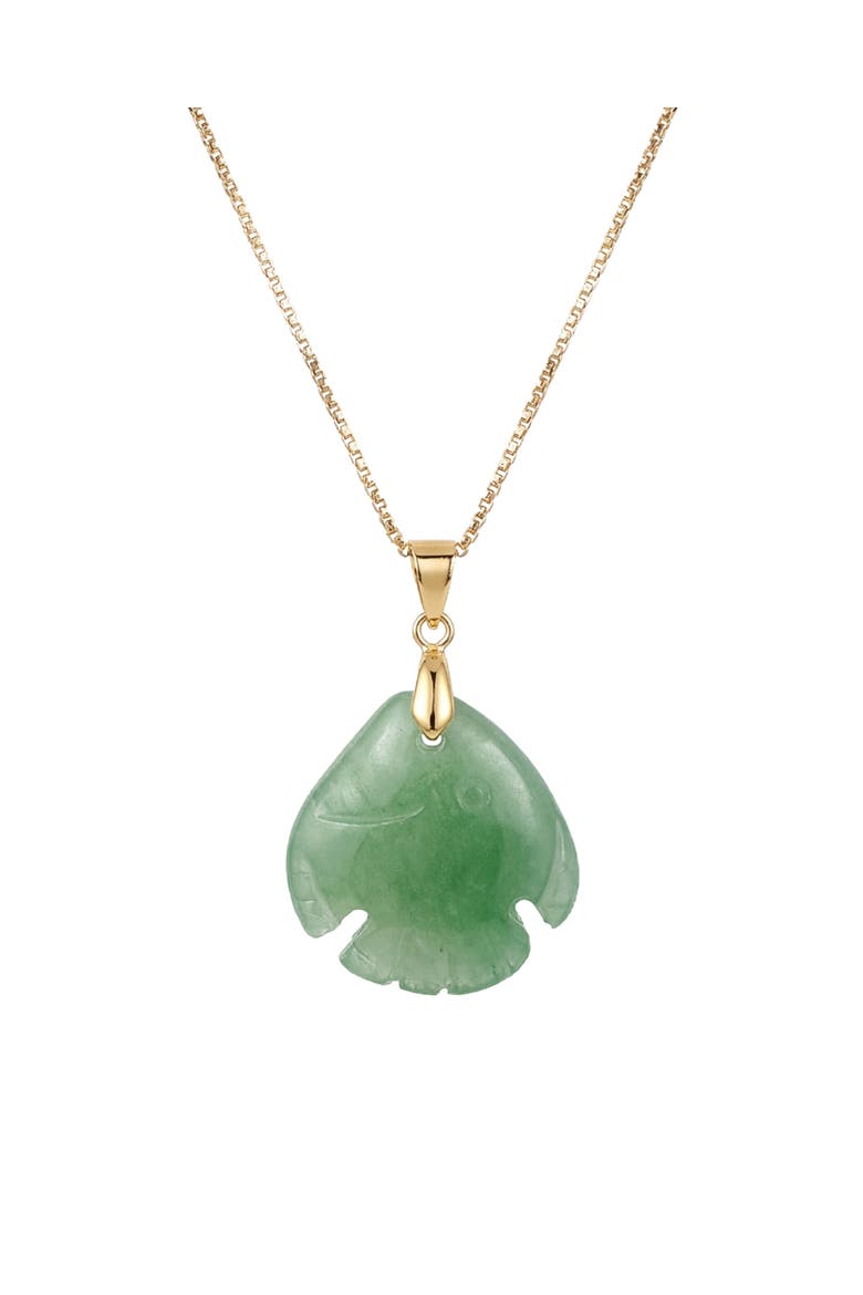 Zodiac collection Pisces Jade stone necklace, Main, color, Light green
