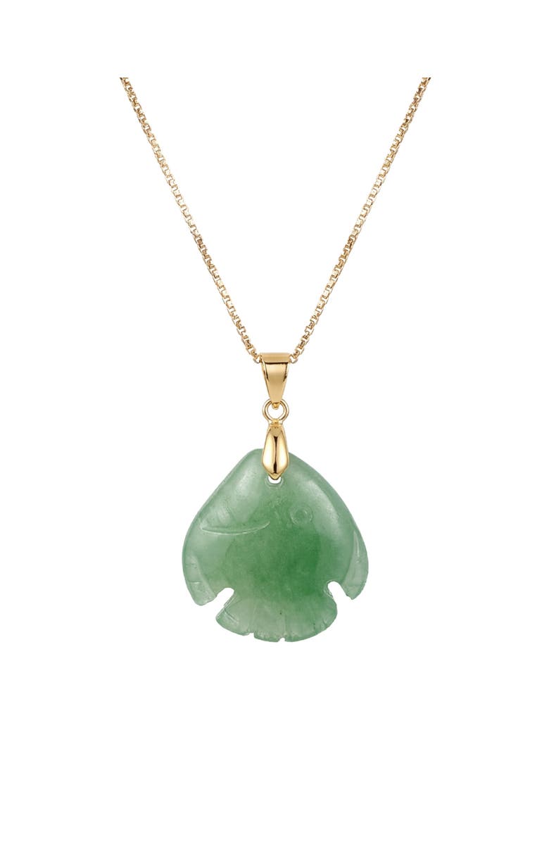seree Zodiac collection Pisces Jade stone necklace, Main, color, Light Green