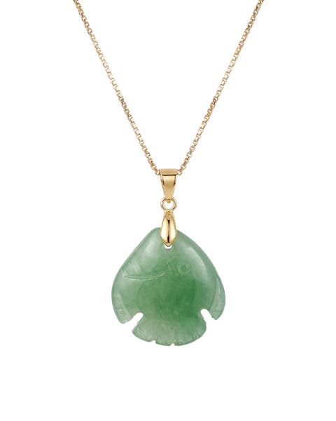 Zodiac collection Pisces Jade stone necklace