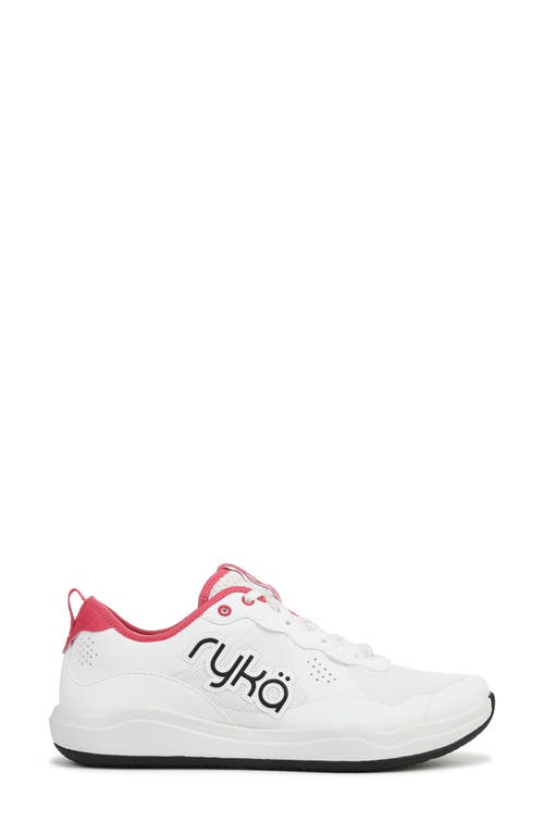 Ryka Rykä Court Agility Sneaker In White/popstar Pink