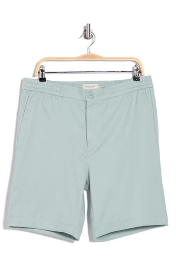 Bugatchi Linen Blend Drawstring Chino Shorts In Seafoam