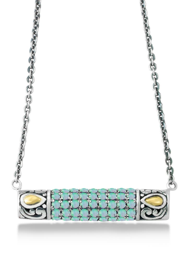 Pavé Opal Pendant Necklace, Main, color, OPAL