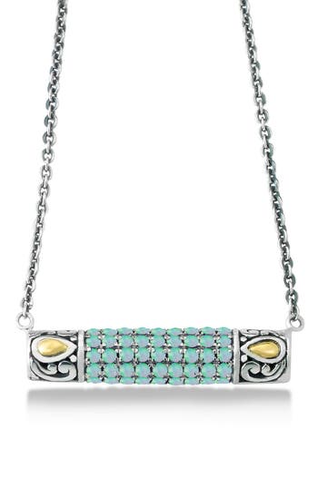 Samuel B. 18k & Silver 0.54 Ct. Tw. Opal Necklace In Opal