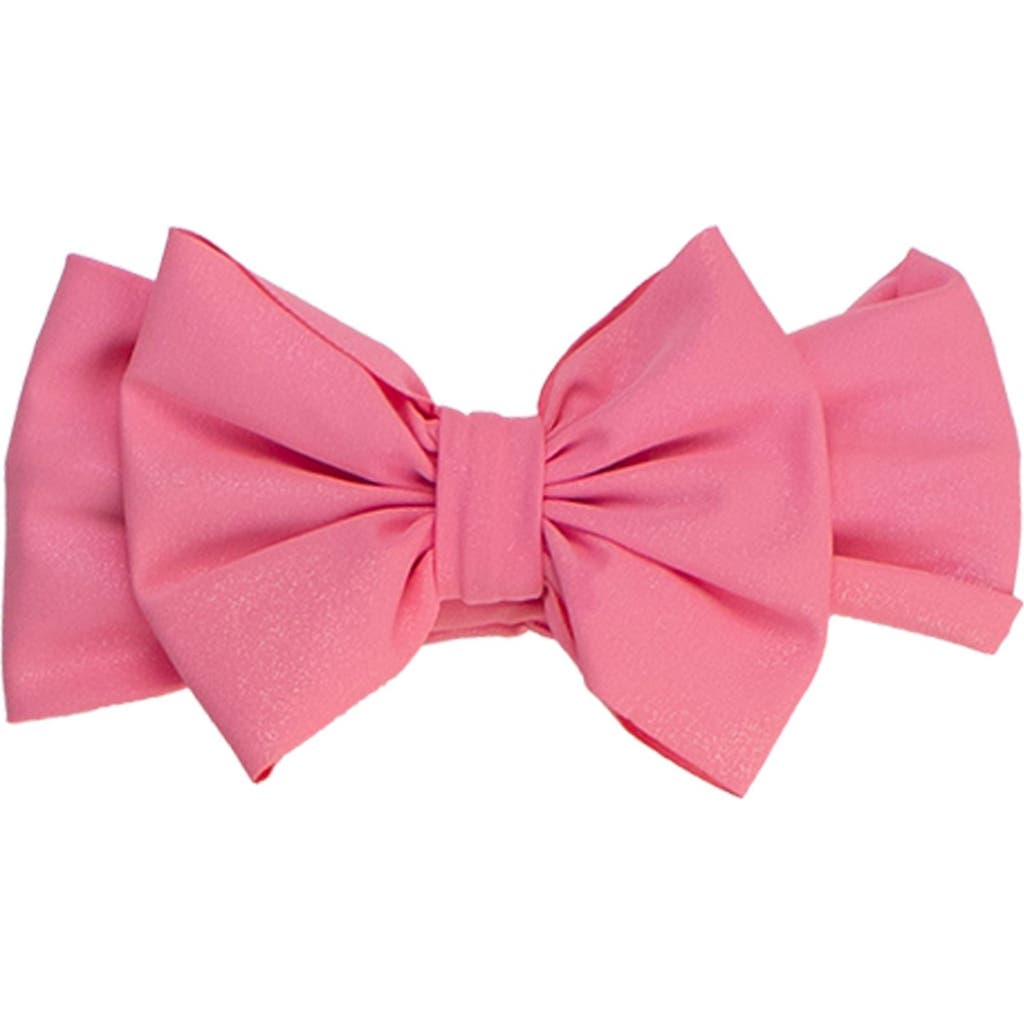 Rufflebutts Girls Upf50+ Shimmer Swim Bow Headband