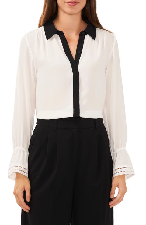 Contrast Placket Woven Shirt