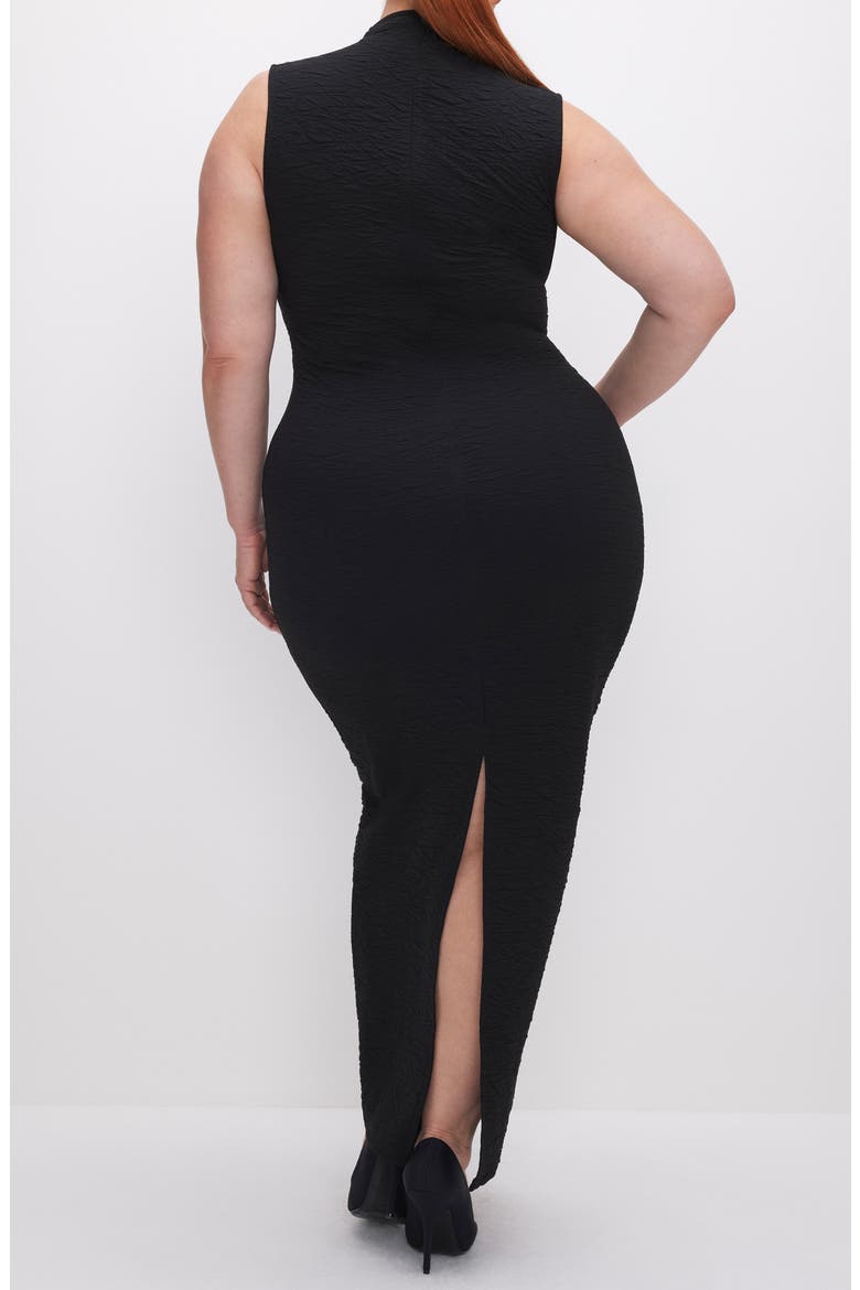 Double Cutout Knit Maxi Dress, Alternate, color, BLACK001