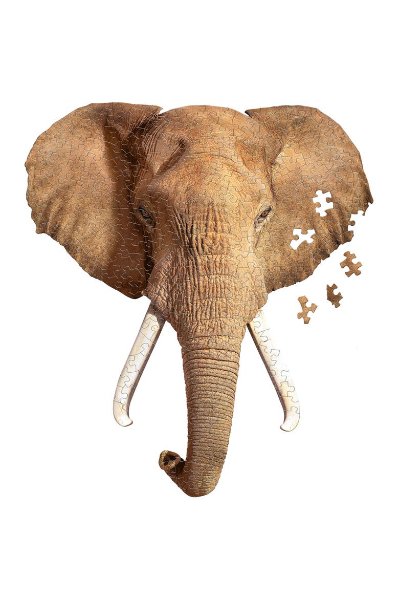 Elephant 300 Piece Jigsaw Puzzle, Alternate, color, Multicolored