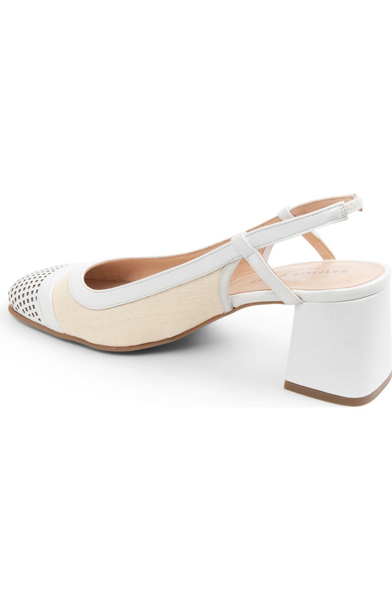 patricia green Brooks Perforated Slingback Pump, Alternate, color, Natural/ White
