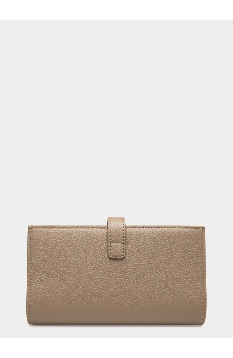Bally Lock Me Long Wallet In Leather, Alternate, color, Brown