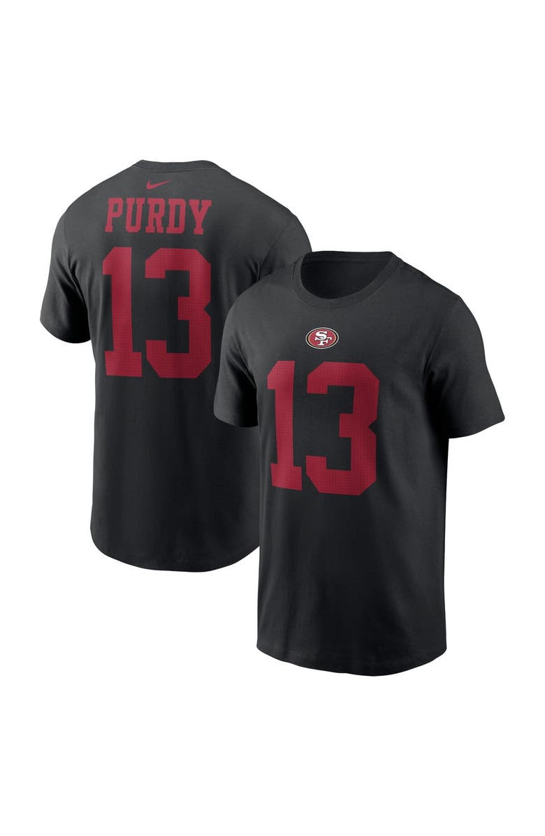 Nike Men's Nike Brock Purdy Black San Francisco 49ers Player Name & Number T-Shirt, Main, color,