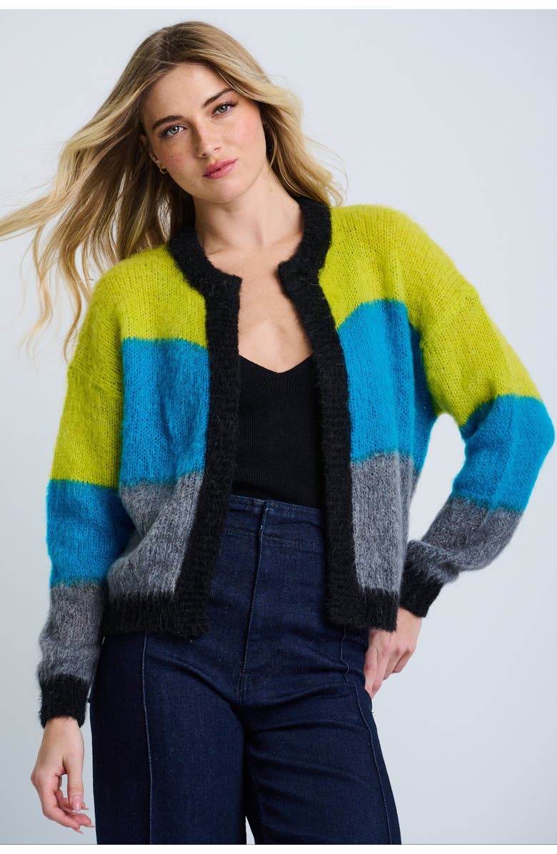 Lisa Todd Tutti Colore Cardigan, Main, color, Multi Blue