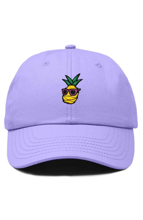 Pineapple Embroidered Dad Hat