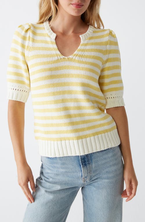 MICHAEL STARS MICHAEL STARS ROSANNA STRIPE PUFF SLEEVE SWEATER 
