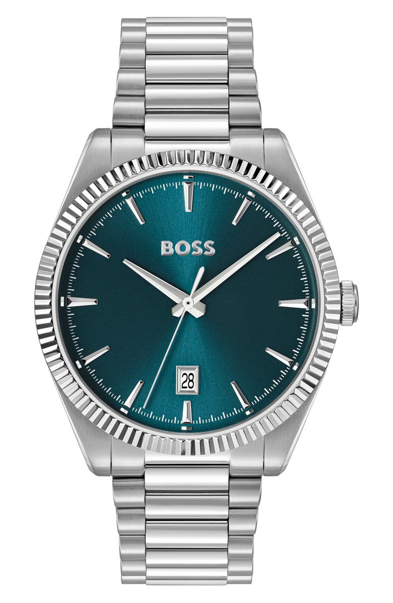 BOSS Cheswick Bracelet Watch, 40mm, Main, color, 