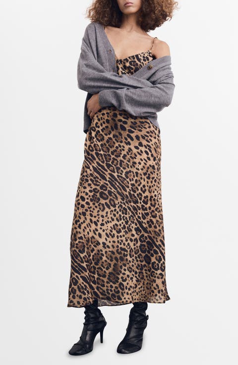 Leopard Print Maxi Slipdress