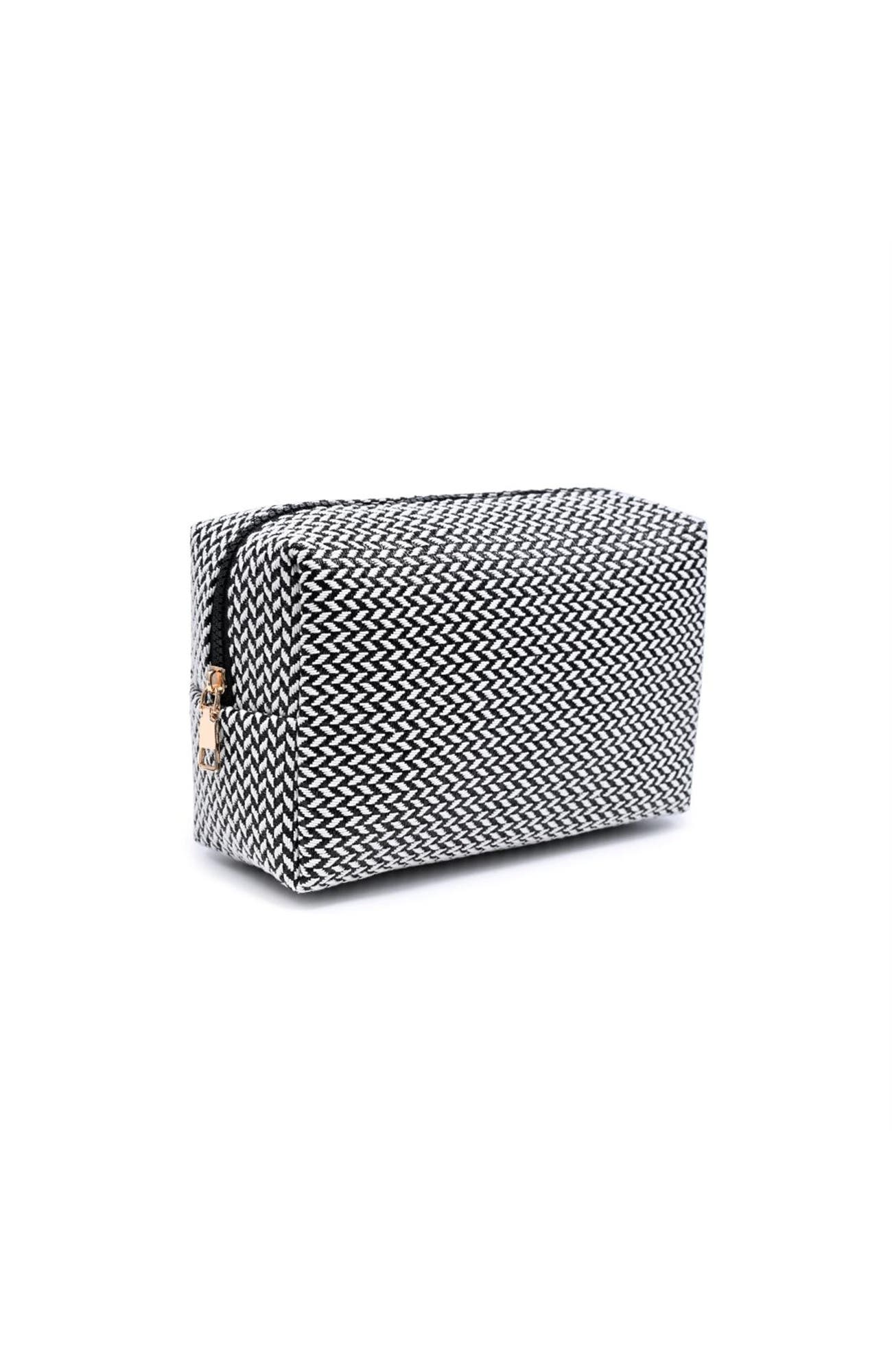 Switchback Cosmetic & Travel Organizer Pouch, Alternate, color, Black