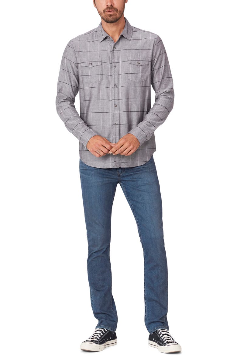 PAIGE Everett Slim Fit Check Button-Up Shirt, Alternate, color,