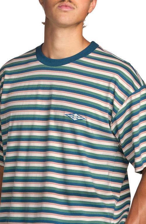 Billabong Baxter Stripe T-shirt In Multi
