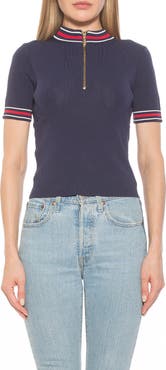 Alexia Admor Phoebe Short Sleeve Turtle Neck Sweater