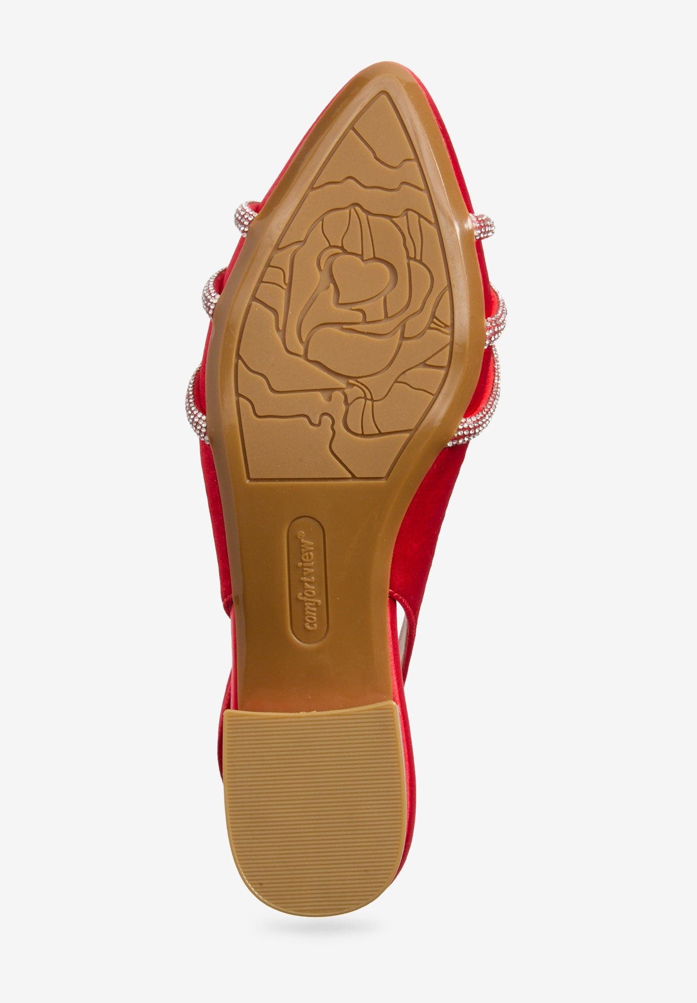 The Evelyn Slingback, Alternate, color, RED