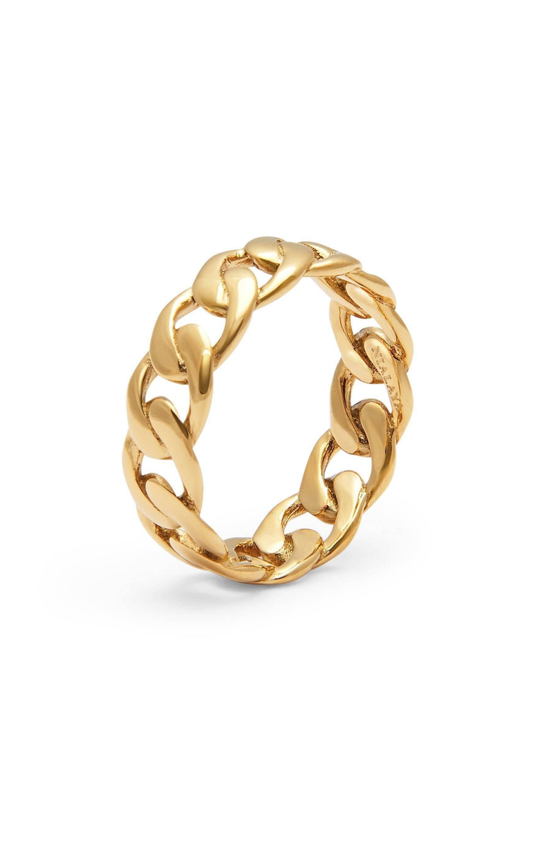 Nialaya Skyfall Chain Ring, Main, color, Gold