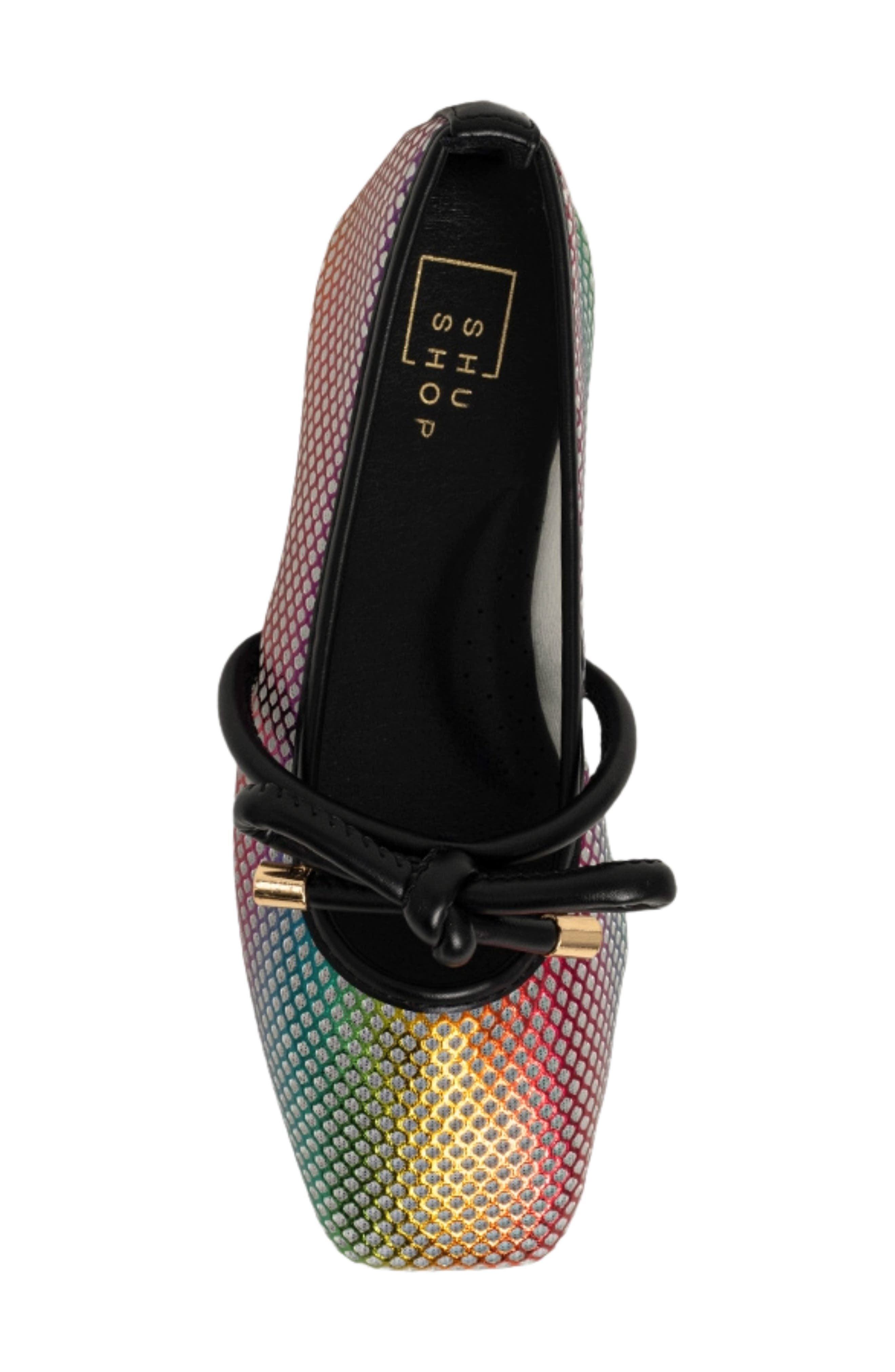 SHUSHOP Kids' Ashley Mini Metallic Ballet Flat, Alternate, color, 