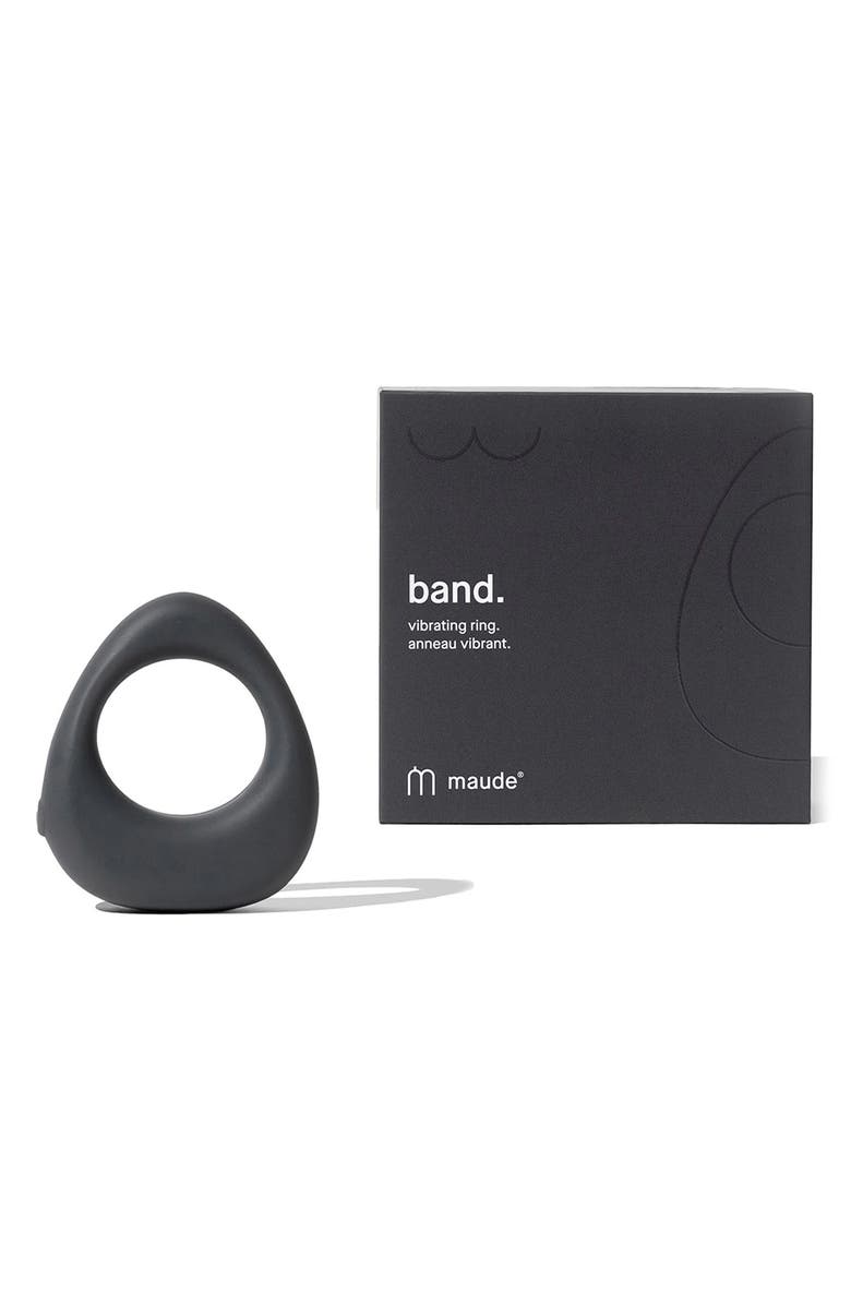 maude Band Vibrating Ring, Alternate, color, Charcoal