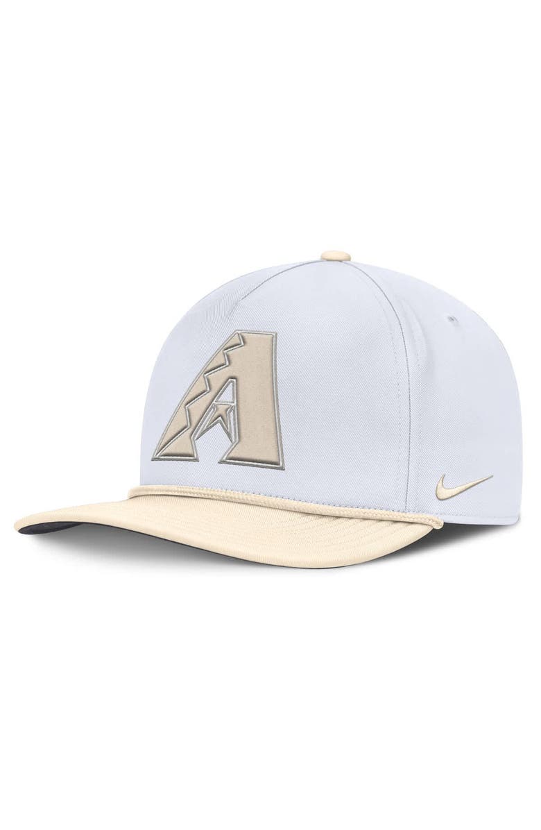 Nike Men's Nike White/Cream Arizona Diamondbacks Pro Performance Snapback Hat, Main, color, White