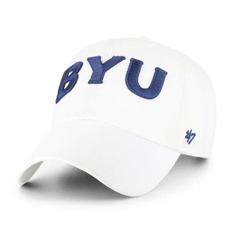Men's '47 White BYU Cougars Clean Up Adjustable Hat