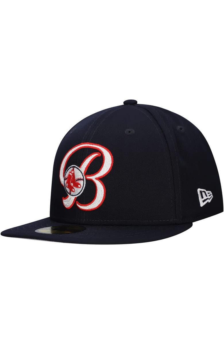 New Era Men's New Era Navy Boston Red Sox Duo Logo 2.0 59FIFTY Fitted Hat, Main, color, Navy