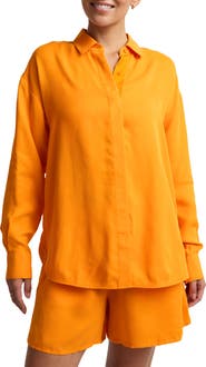 Beyond Yoga Sunkissed Cupro Button Down Shirt