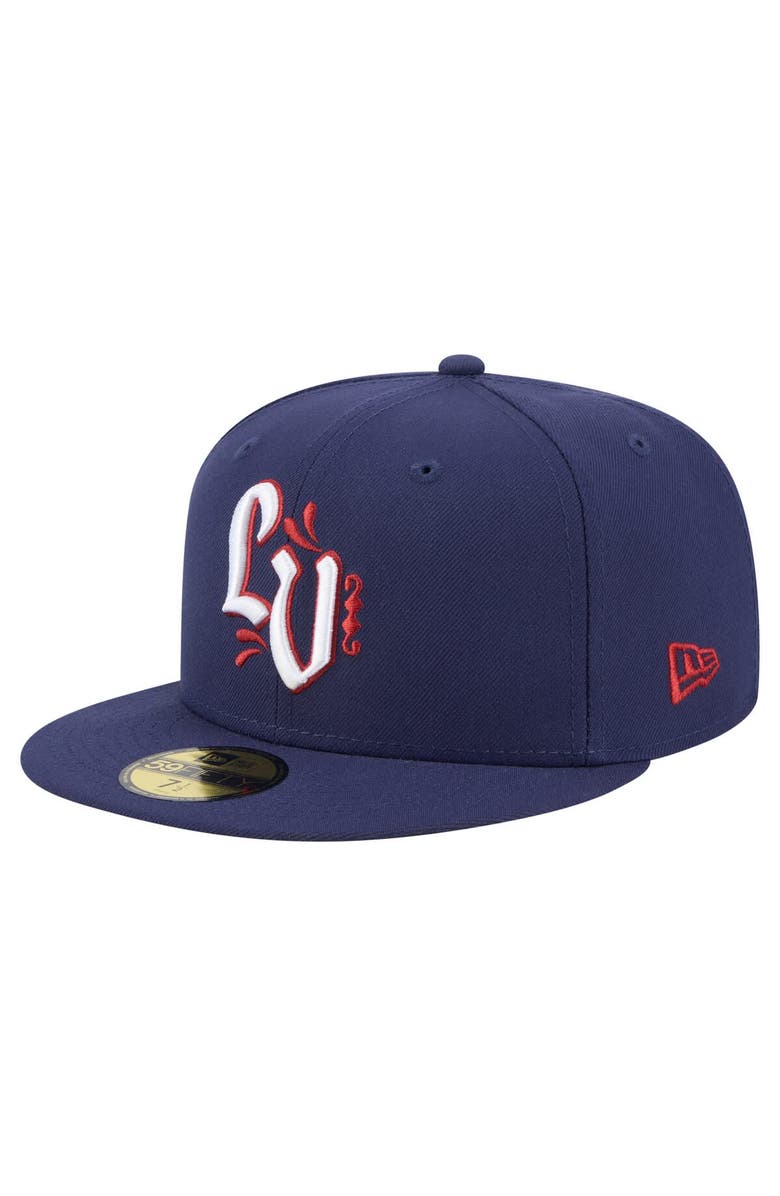 New Era Men's New Era Blue Lehigh Valley IronPigs Authentic Collection 59FIFTY Fitted Hat, Main, color, Navy