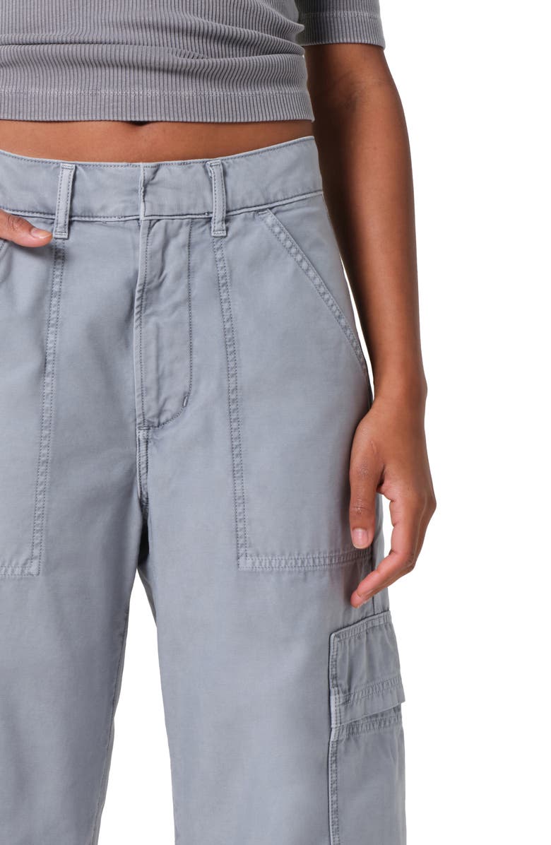 Citizens of Humanity Marcelle Low Rise Barrel Cargo Pants, Alternate, color, Hematite (Blue)
