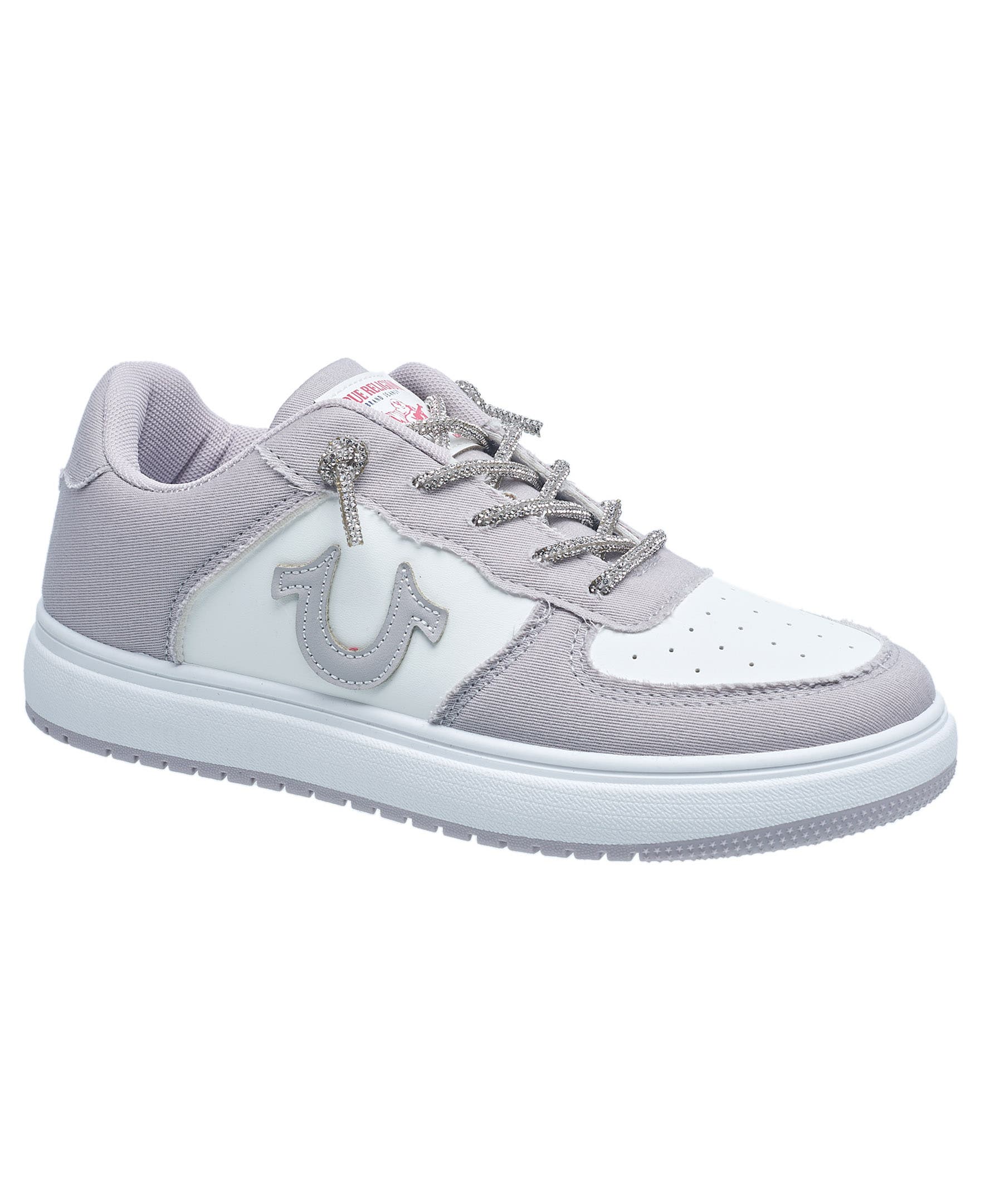 True Religion Ladies Allison Logo Sneaker, Main, color, Light Grey