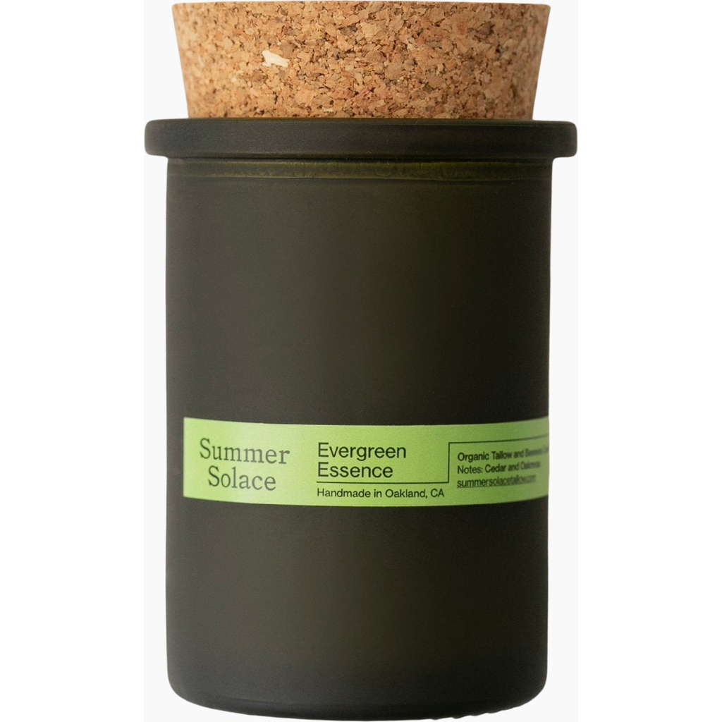 SUMMER SOLACE TALLOW SUMMER SOLACE TALLOW EVERGREEN ESSENCE CANDLE REGENERATIVE TALLOW