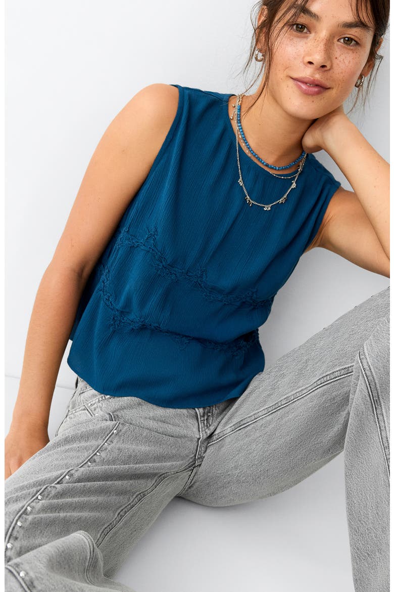 Studded Seam Wide Leg Jeans, Alternate, color, DENIM GREY
