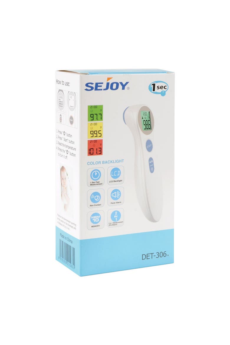 Economy Infrared Forehead Thermometer, Alternate, color, White