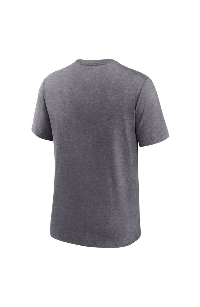 Nike Men's Nike Heather Charcoal New England Patriots Helmet Tri-Blend T-Shirt, Alternate, color, 
