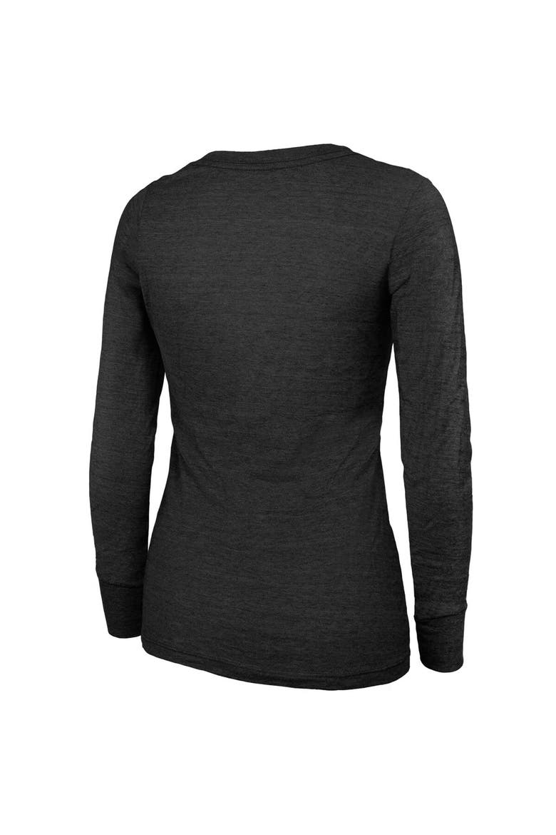 Women's Majestic Threads  Black Arizona Diamondbacks 2023 National League Champions Tour Long Sleeve Tri-Blend T-Shirt, Alternate, color, Black