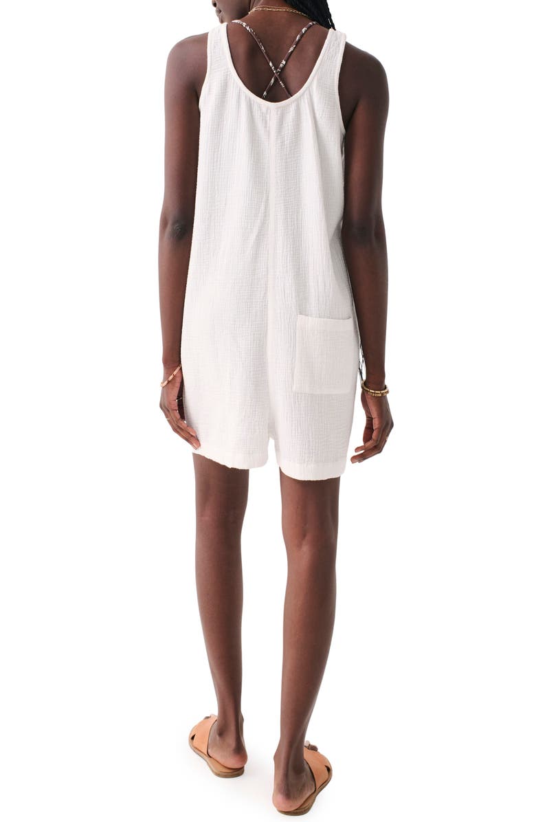 Faherty Jamesport Dream Cotton Gauze Romper, Alternate, color,