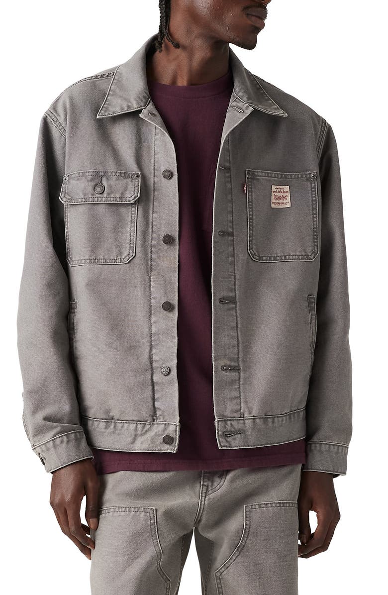 Levi's<sup>®</sup> Sunrise Denim Trucker Jacket, Main, color, Castle Rock